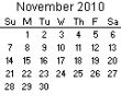 November 2011 Calendar