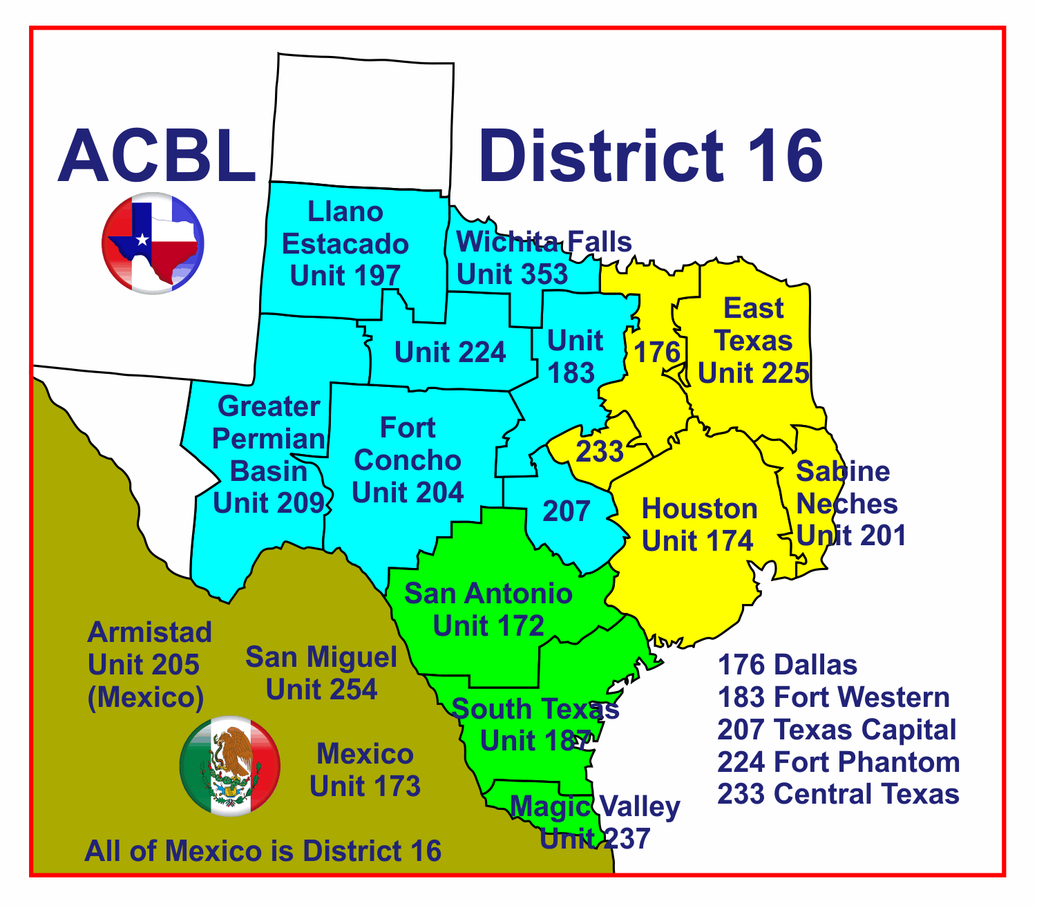 District 16 map - Unit 225 covers East Texas